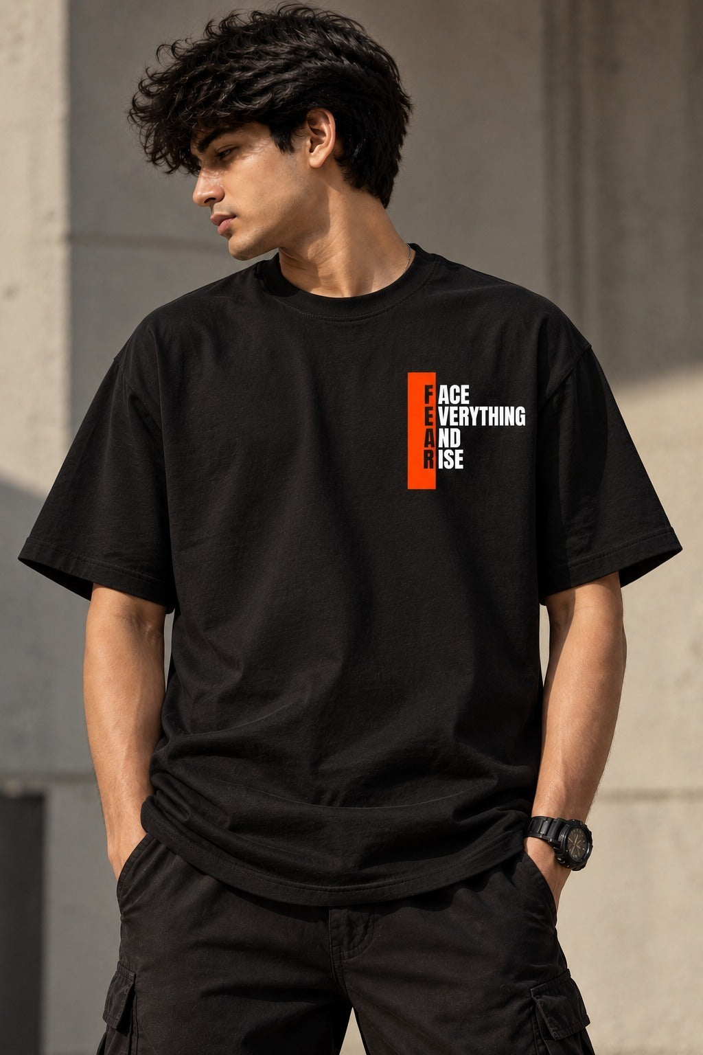FEAR – Face Everything And Rise Oversized T-Shirt